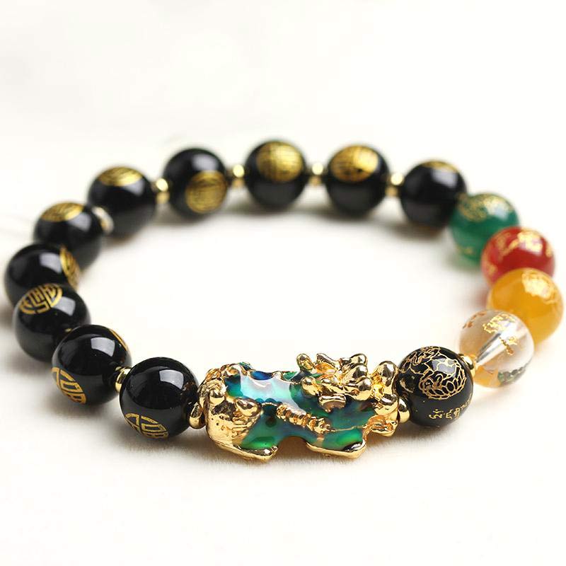 Nimara Ritual Color-Changing Pixiu Obsidian Luck Bracelet