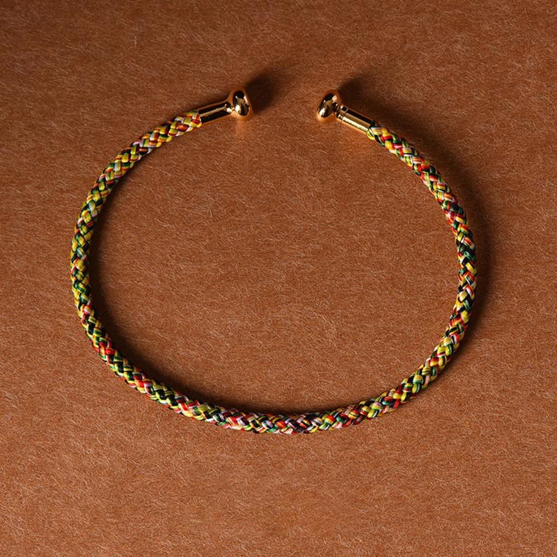 Nimara Ritual Simple Design Handmade Luck Braid String Cuff Bracelet