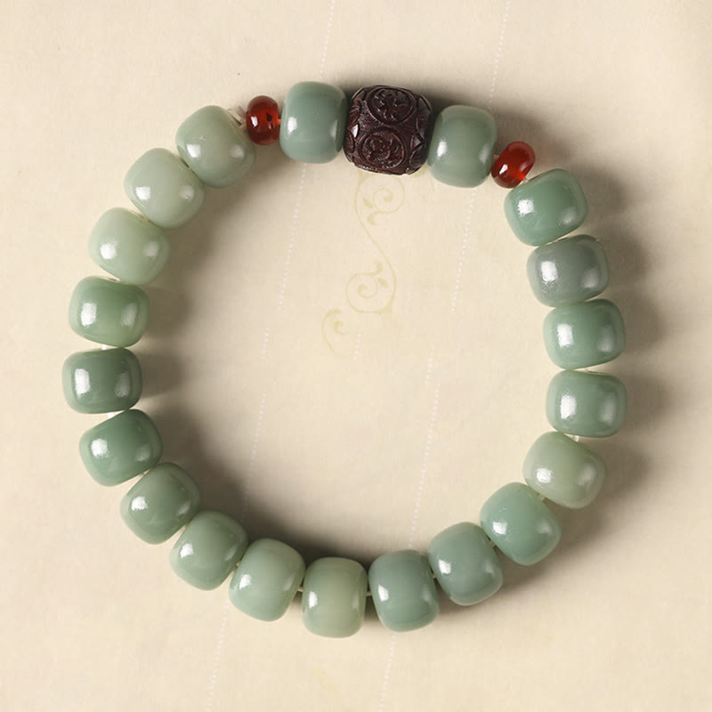 Nimara Ritual Bodhi Seed Auspicious Cloud Fu Character Bead Peace Bracelet