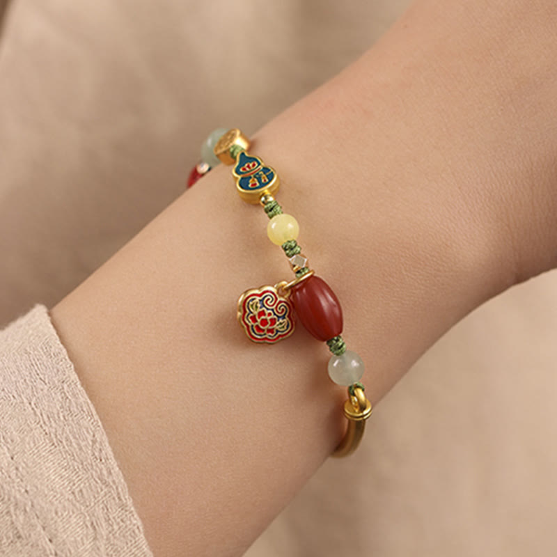 Nimara Ritual Tibetan Auspicious Clouds Fortune Happiness Wealth Luck Bracelet
