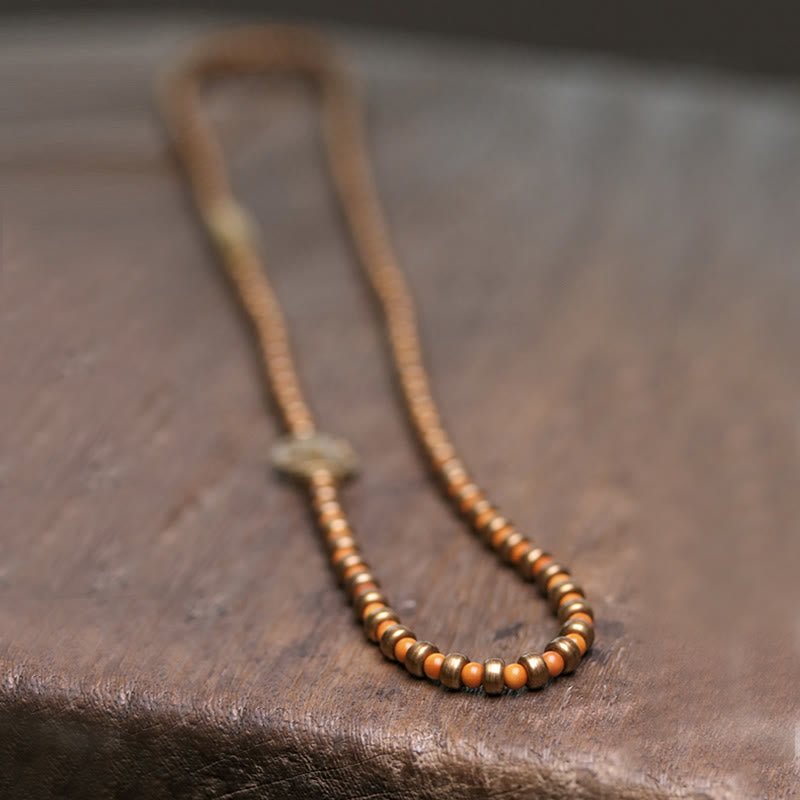 Nimara Ritual Retro Olive Pit Copper Wealth Bracelet
