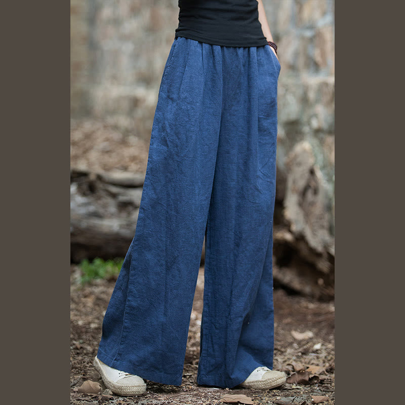 Nimara Ritual Retro Wide Leg Pants Casual Women's Yoga Pants With Pockets