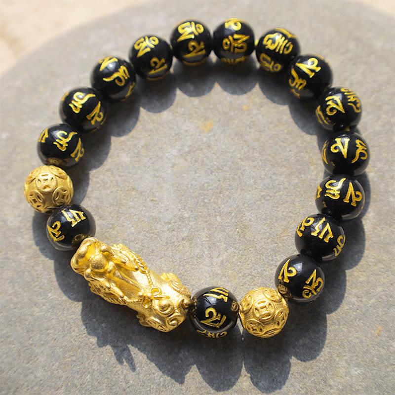 Nimara Ritual FengShui PiXiu Obsidian Wealth Bracelet