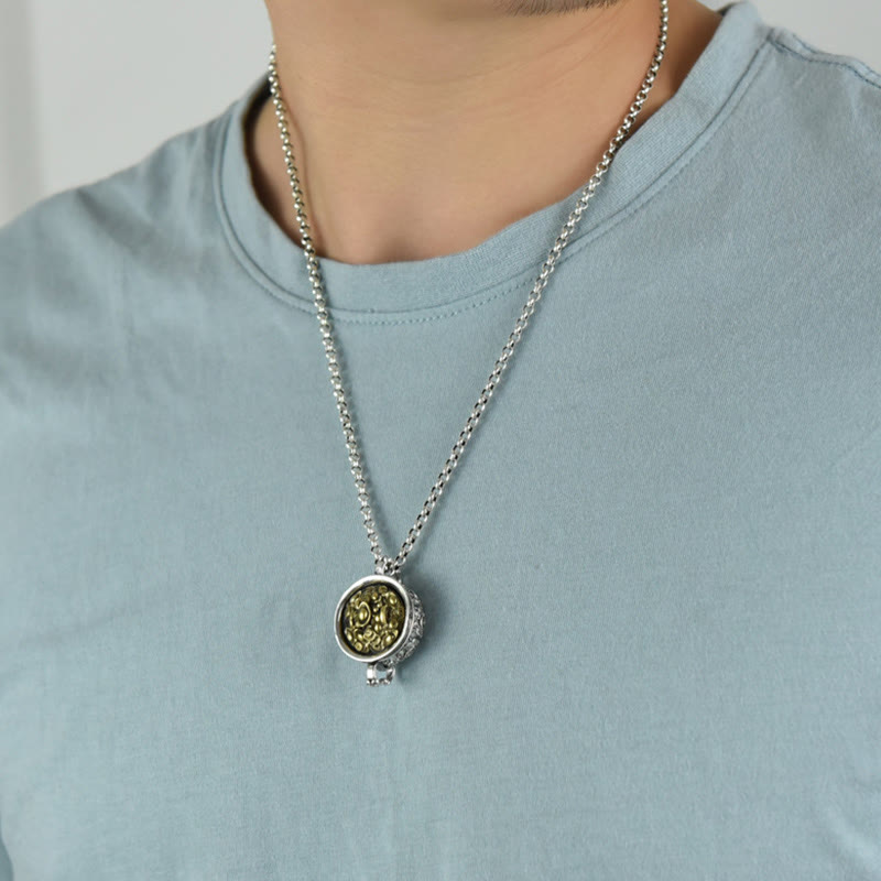 Nimara Ritual Treasure Bowl Copper Coin Ingots Wealth Necklace Pendant