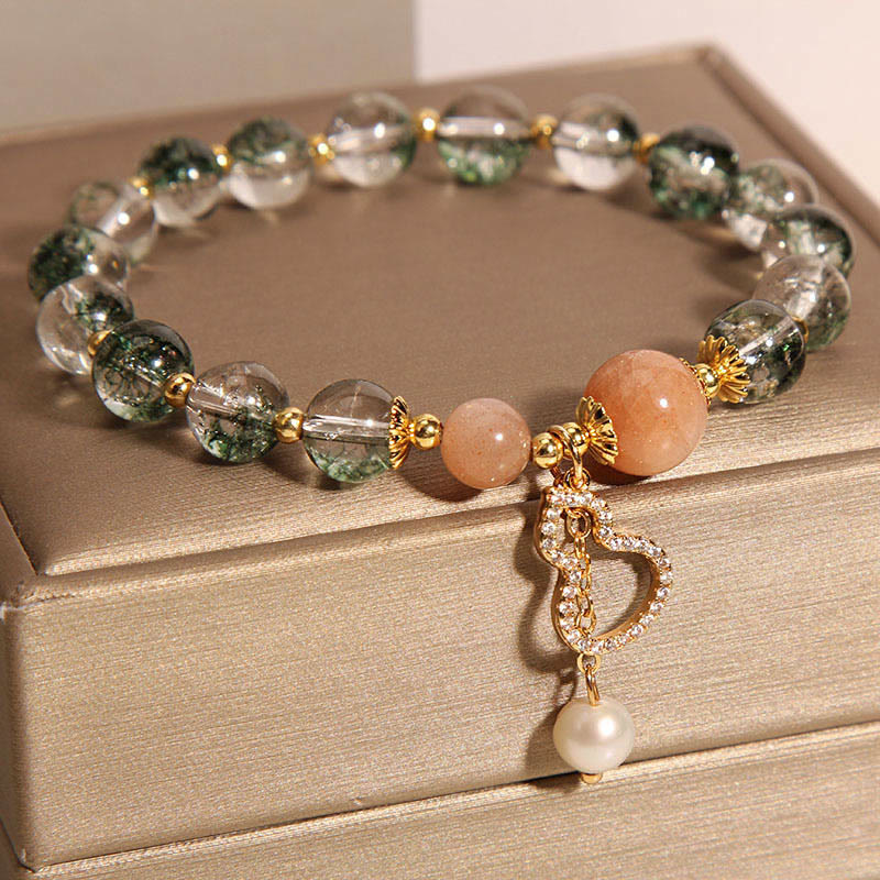 Nimara Ritual Green Phantom Gourd Charm Confidence Bracelet
