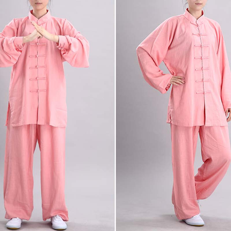 Nimara Ritual Meditation Zen Prayer Spiritual Tai Chi Qigong Practice Unisex Embroidery Clothing Set