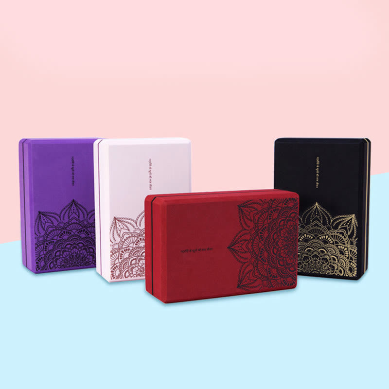 Nimara Ritual Tibetan Mandala Mindful Soft Non-Slip Foam Yoga Block