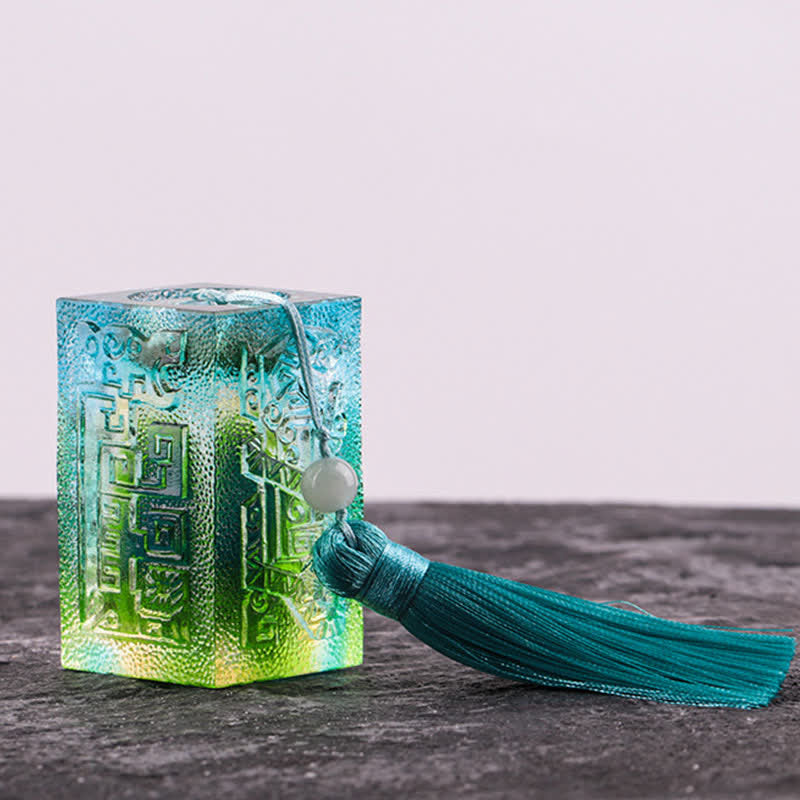 Nimara Ritual Feng Shui Handmade Liuli Crystal Art Piece Home Office Decoration