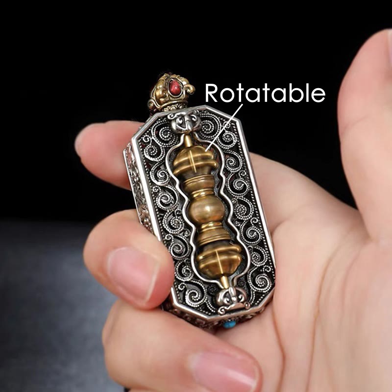 Tibetan Om Mani Padme Hum Dorje Spiritual Power Necklace Pendant