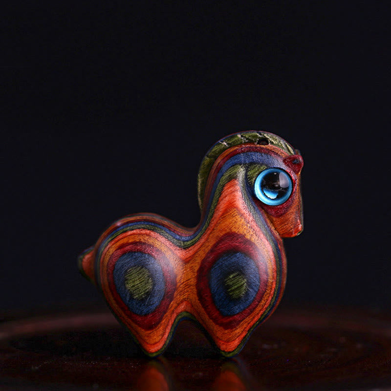 Nimara Ritual Small Leaf Red Sandalwood Green Sandalwood Lucky Mini Horse Protection Decoration
