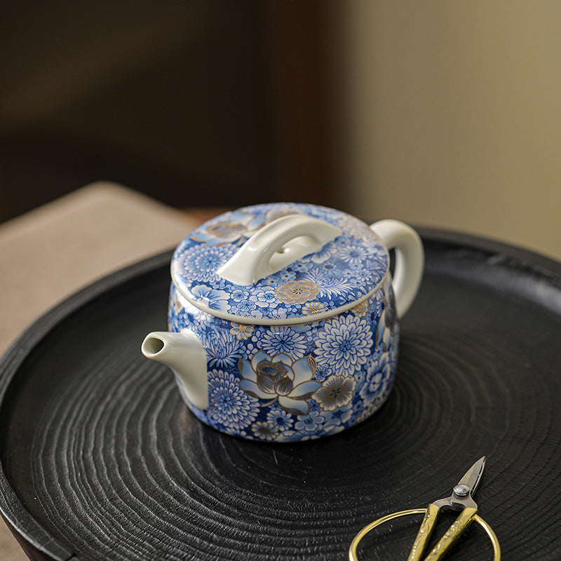 Nimara Ritual Lotus Chrysanthemum Plum Blossom Flower Teacup Kung Fu Tea Cup Teapot