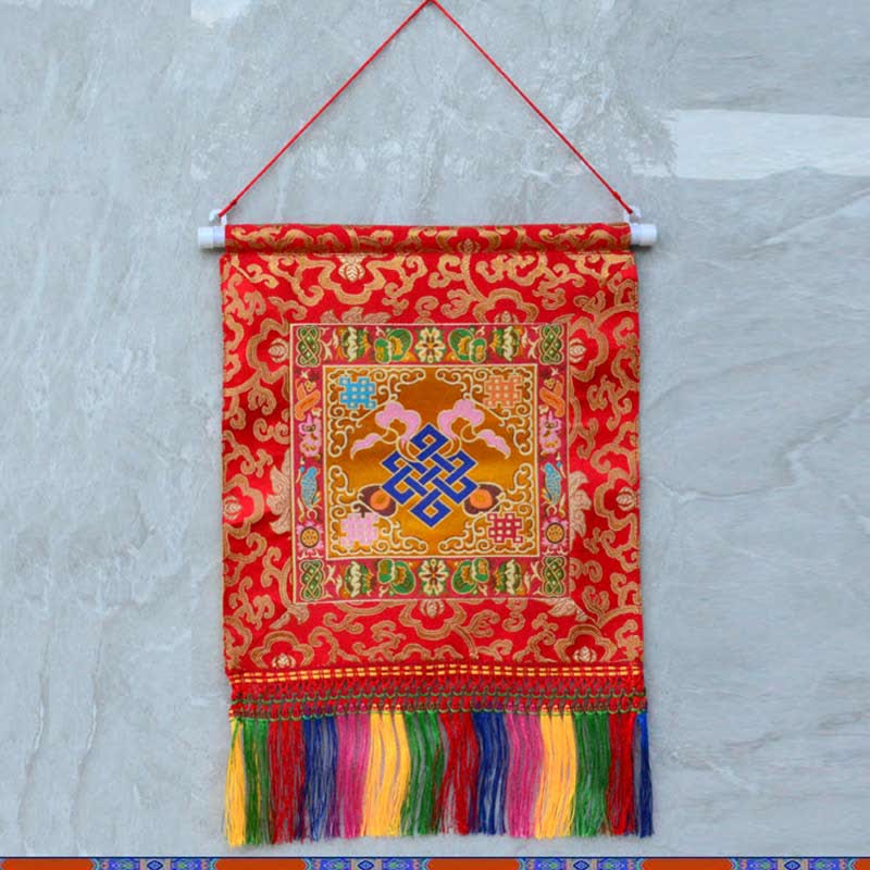 Nimara Ritual Vajra Auspicious Symbols Spiritual Power Wall Art