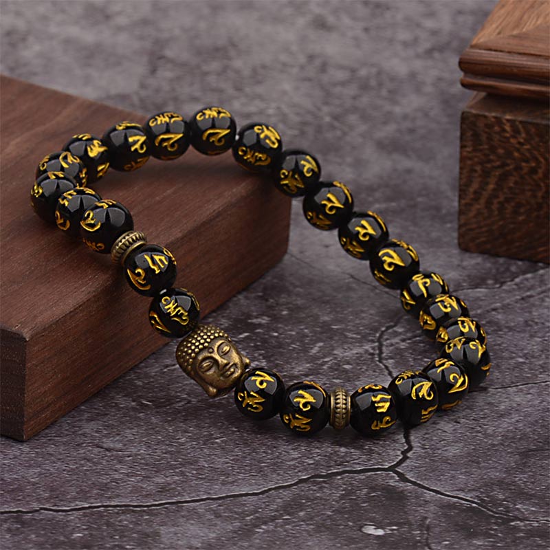 Nimara Ritual Tibetan Buddha Mantra Amulet Bracelet