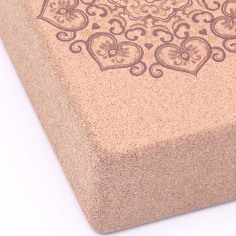 Nimara Ritual Tibetan Mandala Mindful Yoga Cork Block