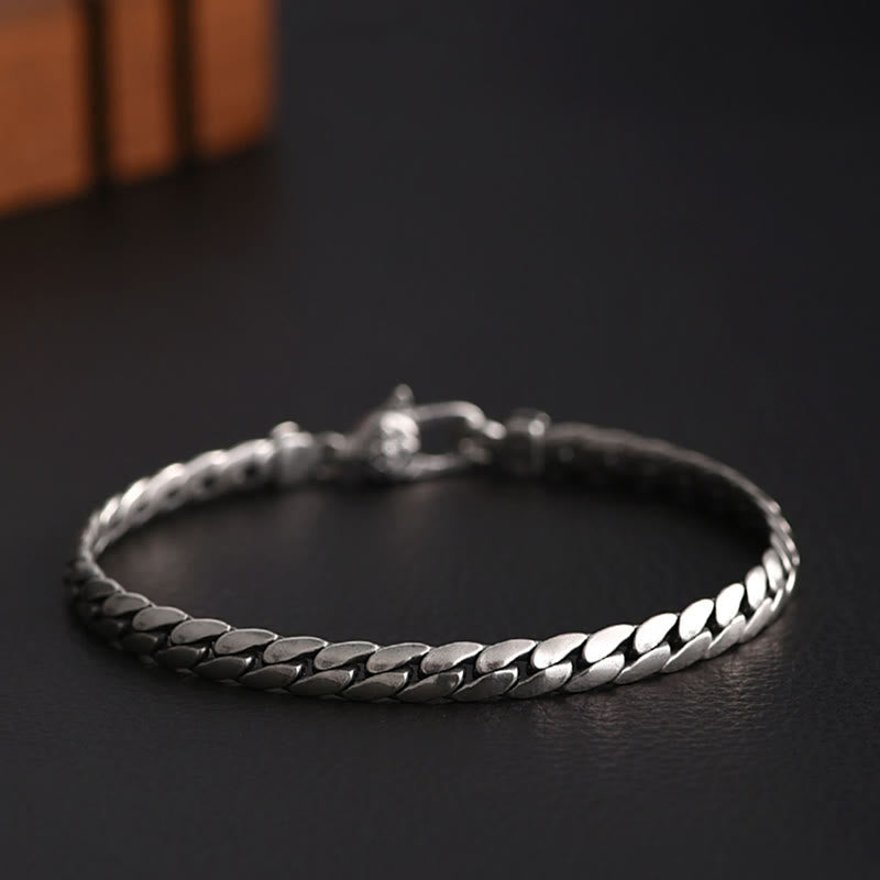 Nimara Ritual Double Dorje Vajra Strength Punk Copper Chain Bracelet Necklace