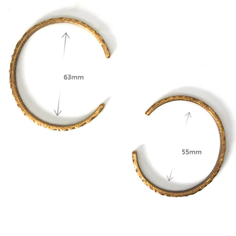 Nimara Ritual Simple Design Copper Wealth Cuff Bracelet
