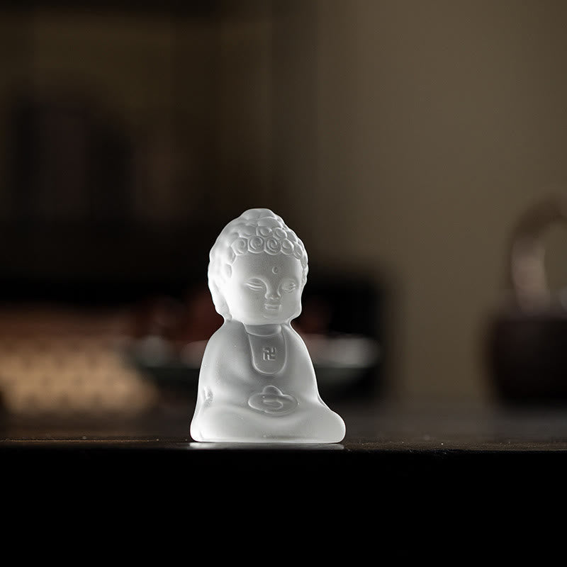 Nimara Ritual Mini Tathagata Buddha Liuli Serenity Desk Decoration