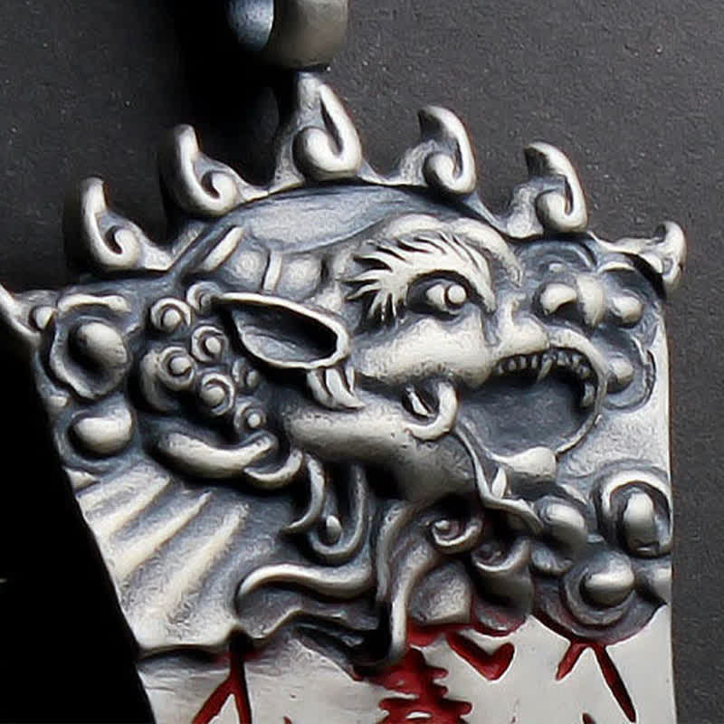Nimara Ritual FengShui Bagua PiXiu Cinnabar Balance Necklace Pendant