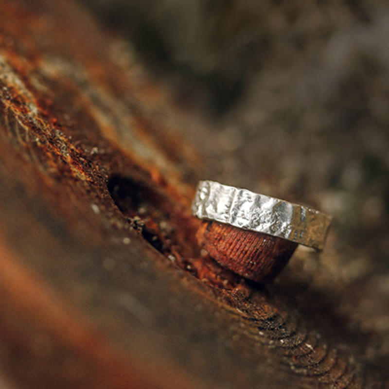 Nimara Ritual 925 Sterling Silver Simple Design Blessing Couple Ring