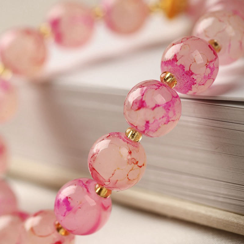 Nimara Ritual Liuli Glass Bead Blessing Harmony Bracelet