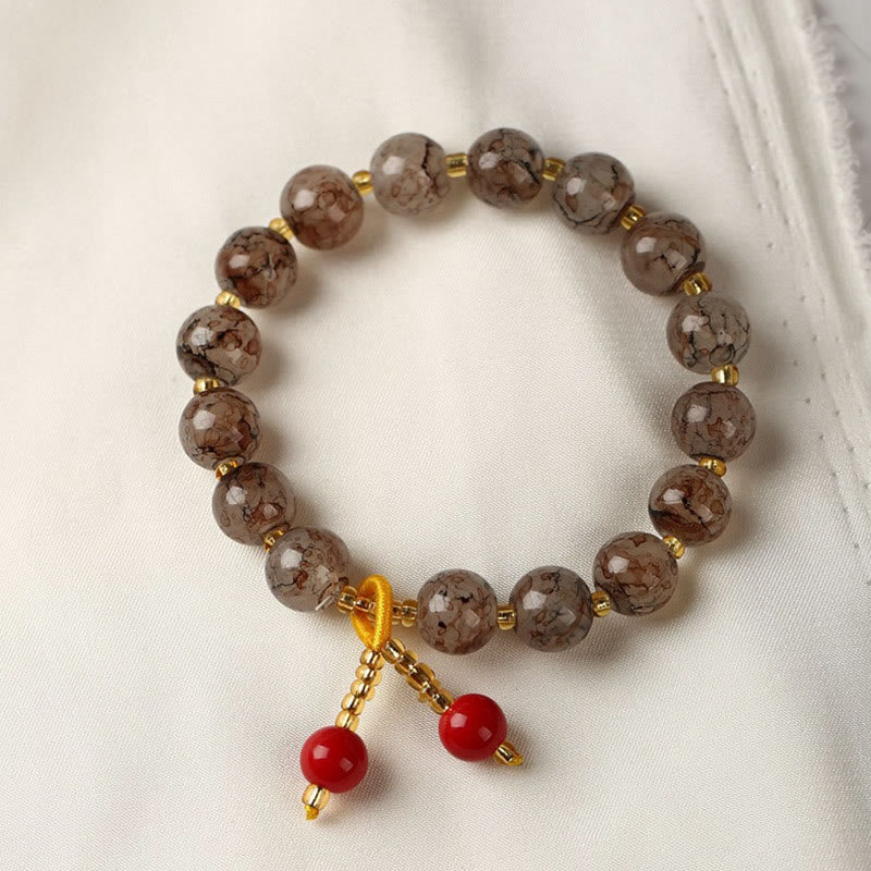 Nimara Ritual Liuli Glass Bead Blessing Harmony Bracelet