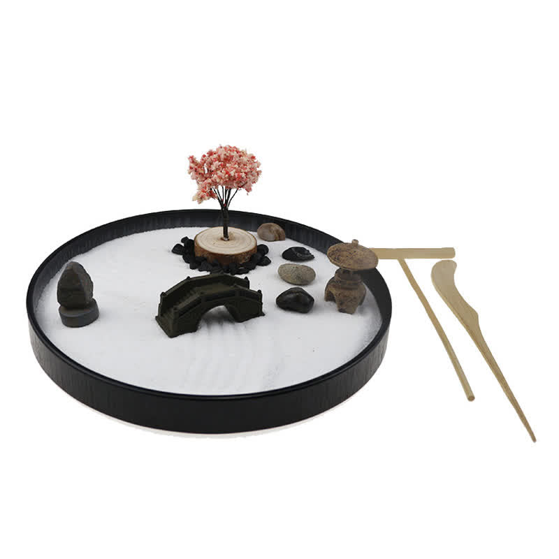 Nimara Ritual Tree Small Bridge Landscape Meditation Calm Zen Garden Decoration