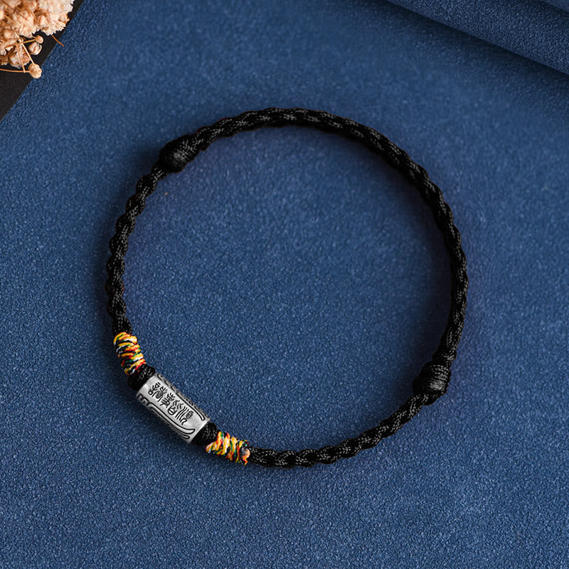 Nimara Ritual Handcrafted 925 Sterling Silver Everything Goes Well Design Protection Strength Bracelet Anklet
