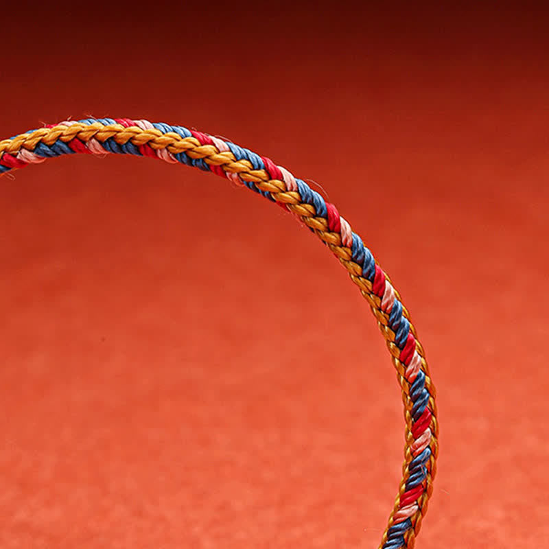 Nimara Ritual Handmade Dunhuang Color Luck Braid String Bracelet