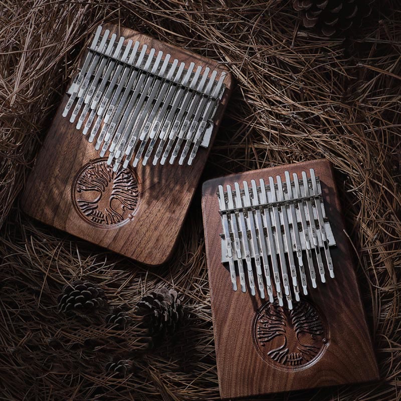 Nimara Ritual Kalimba 34 Keys Thumb Piano Tree of Life Design Portable Finger Marimba Piano