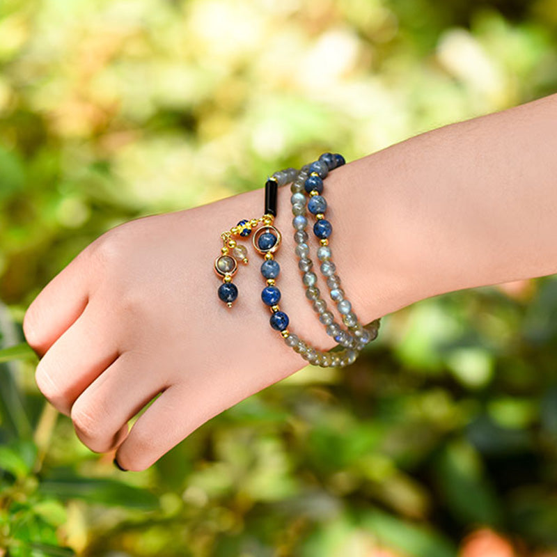 Nimara Ritual Moonstone Lazurite Calm Healing Positive Bracelet