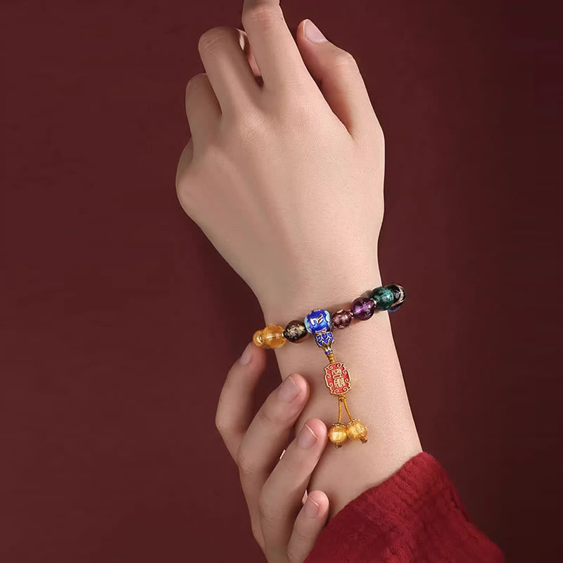 Nimara Ritual Tibetan Colorful Incense Ash Liuli Glass Bead Om Mani Padme Hum Dorje Vajra 18 Beads Wrist Mala