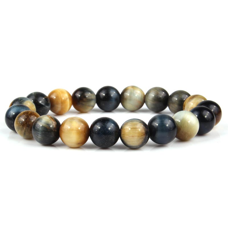 Nimara Ritual Anxiety Stress Healing Crystal Tiger Eye Bead Bracelet