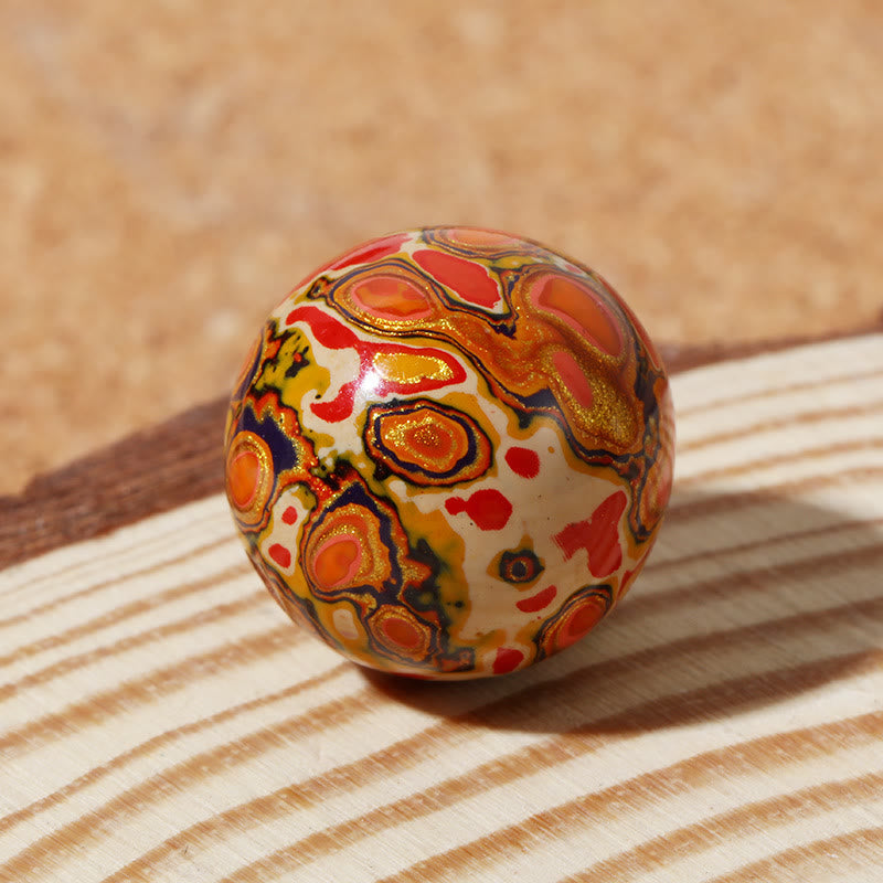 Nimara Ritual Natural Multicolored Lacquer Beads Calm Bracelet
