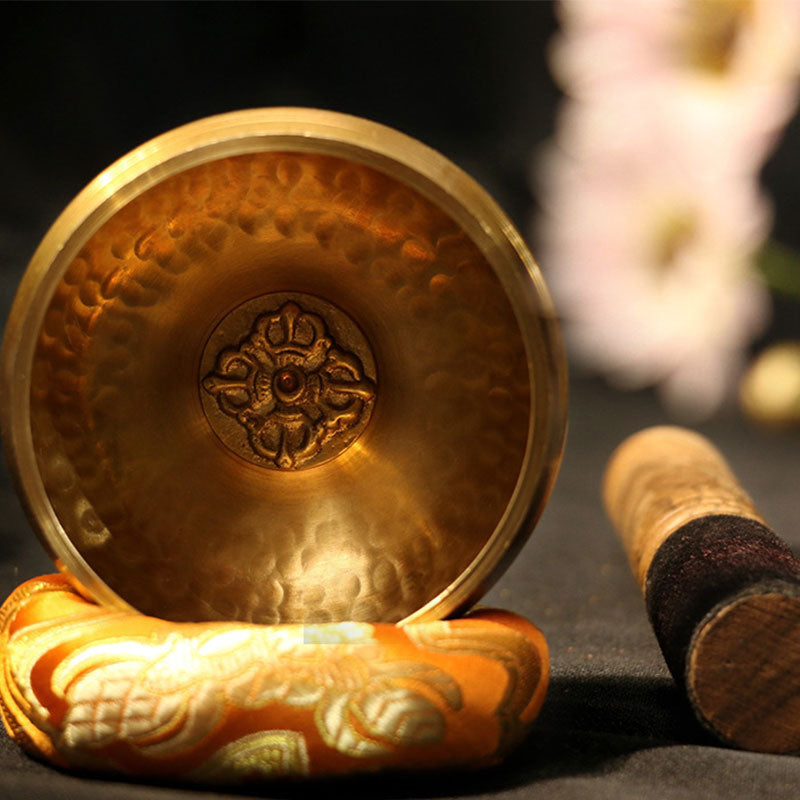 Nimara Ritual Tibetan Sound Bowl Handcrafted for Relaxation and Mindfulness Meditation Singing Bowl Set