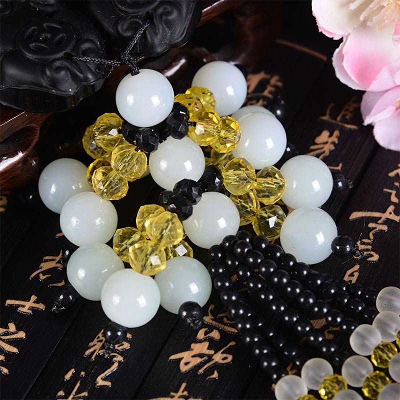 Nimara Ritual FengShui Jade PiXiu Harmony Car Pendant Decoration