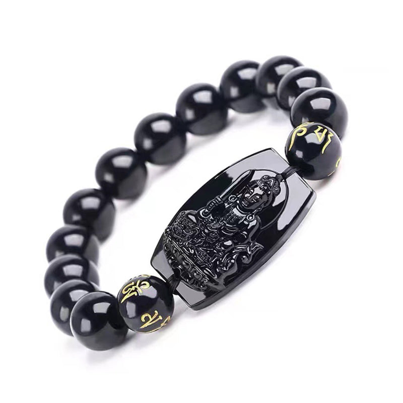 Nimara Ritual Chinese Zodiac Obsidian Protection Bracelet