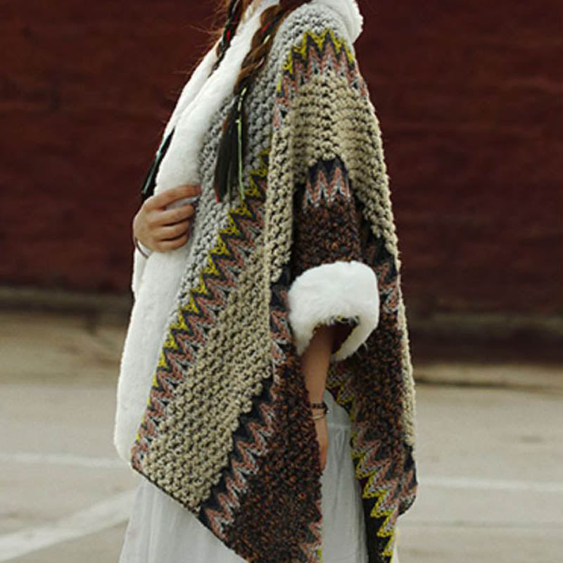 Nimara Ritual Tibetan Multicolored Striped Shawl Winter Cozy Travel Scarf Wrap