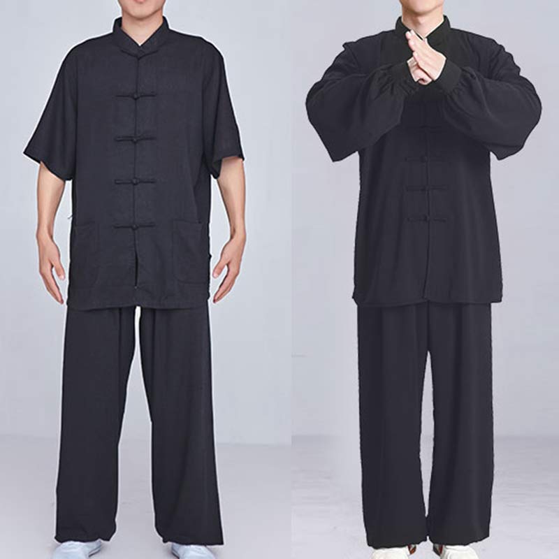 Nimara Ritual Meditation Zen Prayer Spiritual Tai Chi Qigong Practice Unisex Embroidery Clothing Set
