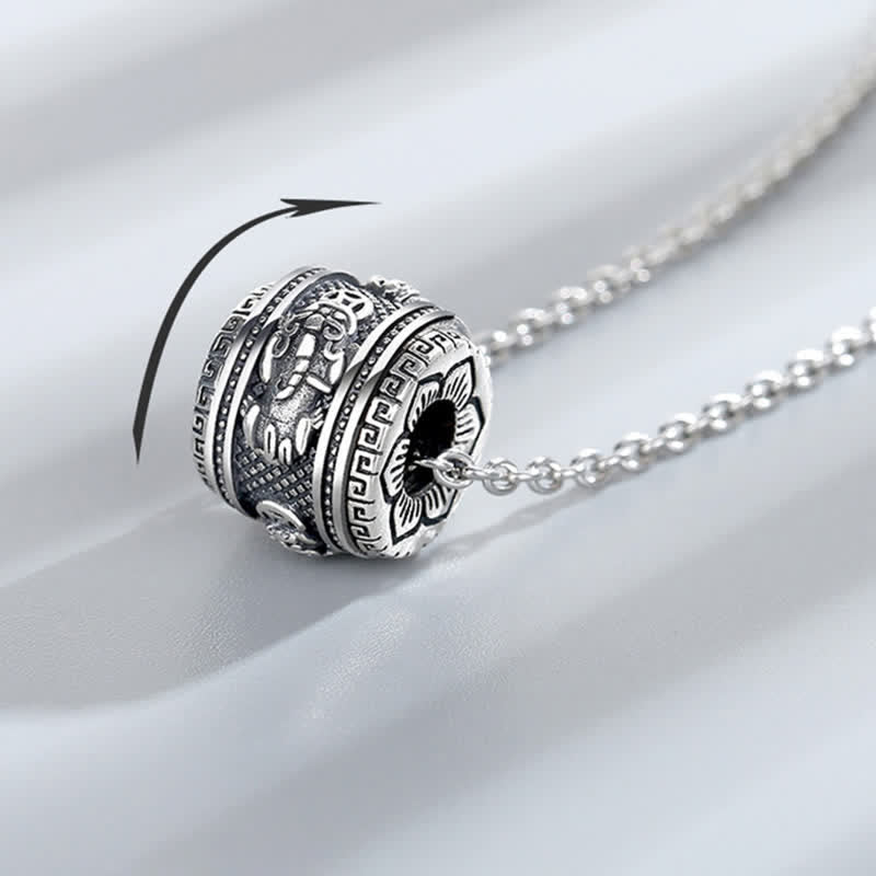 Nimara Ritual PiXiu Luck Wealth Rotatable Necklace Pendant