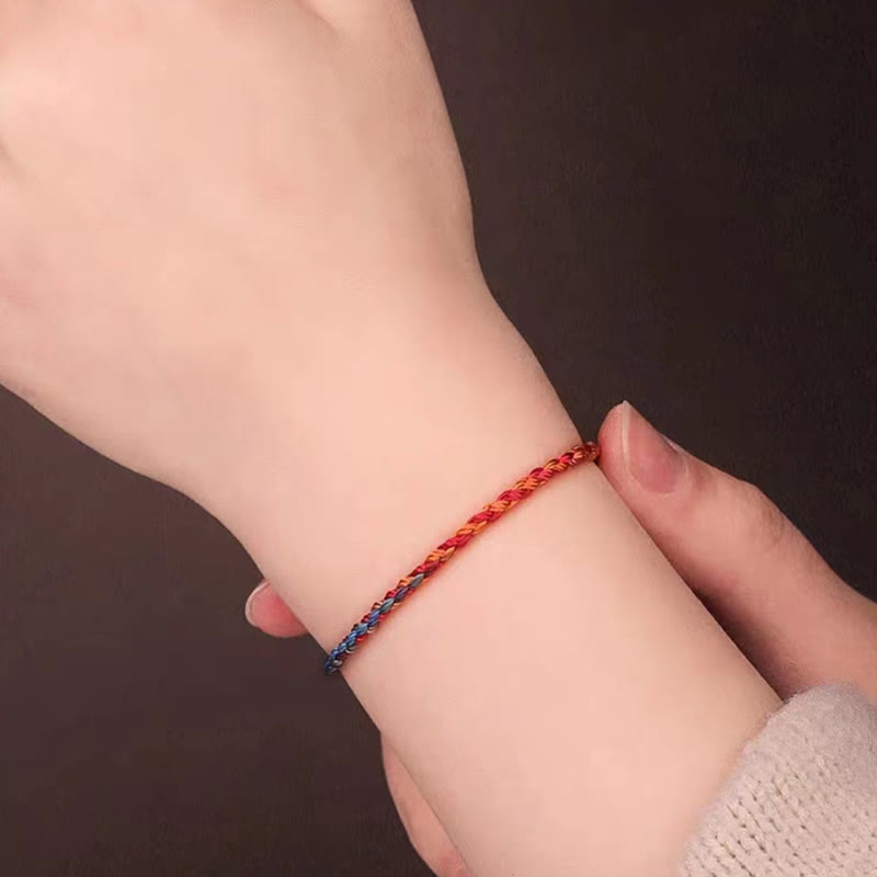 Nimara Ritual Handcrafted Luck Colorful Rope Child Adult Bracelet