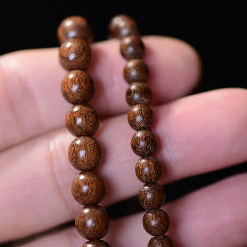 Nimara Ritual 108 Mala Beads Rosewood Jade Calm Bracelet