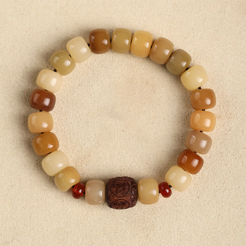 Nimara Ritual Natural Bodhi Seed The Lord of the Corpse Forest Om Mani Padme Hum Wisdom Bracelet