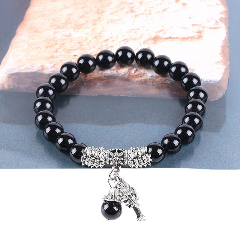 Nimara Ritual Natural Gemstone Tree of Life Lucky Charm Stretch Bracelet