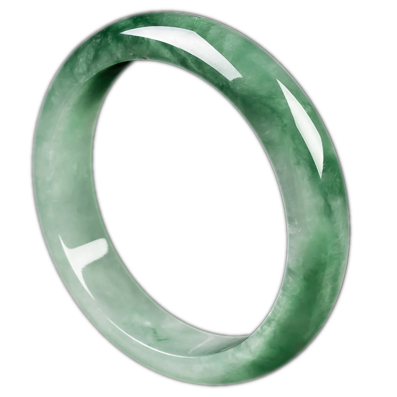 Nimara Ritual Natural Jade Fortune Blessing Bangle Bracelet