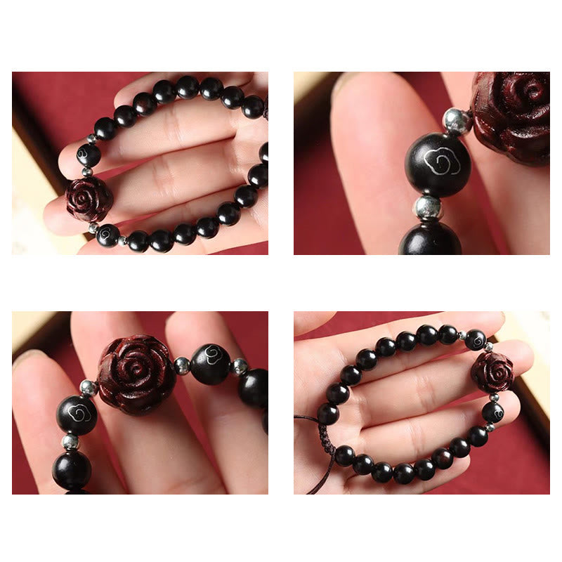 Nimara Ritual Small Leaf Red Sandalwood Sooth Bracelet