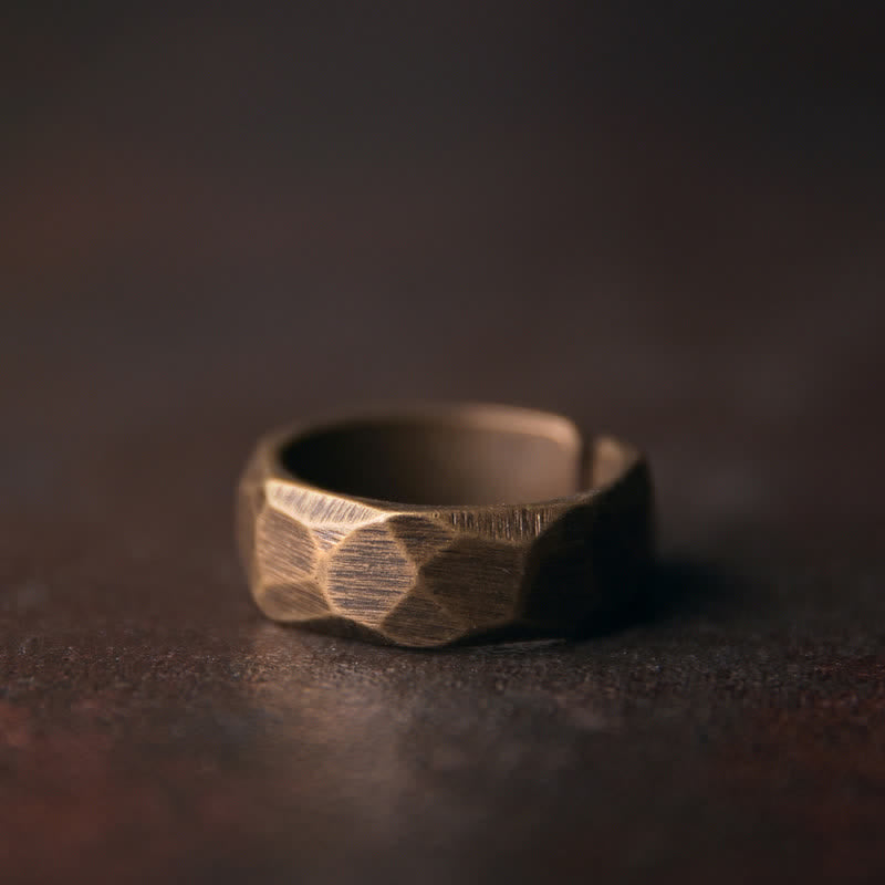 Nimara Ritual Tibetan Simple Design Copper Wealth Ring