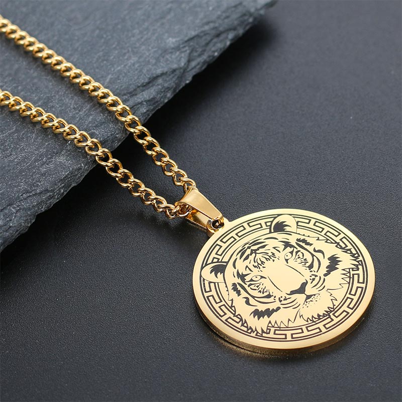 Nimara Ritual Animal Titanium Steel Chain Necklace Protection Pendant