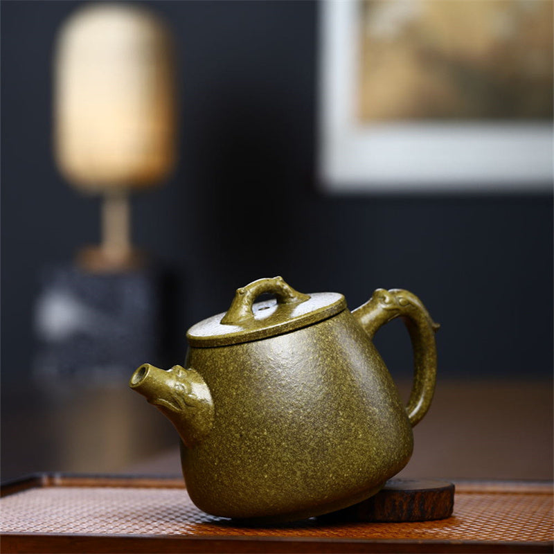Nimara Ritual Yixing Semi-handmade Yellow Green Purple Clay Kung Fu Teapot 240ml