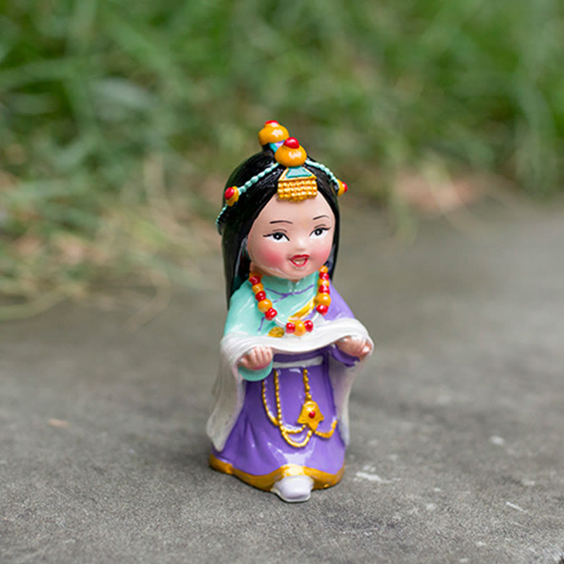 Nimara Ritual Hand Painted Tibetan Figures Creative Home Office Car Decoration Ornament