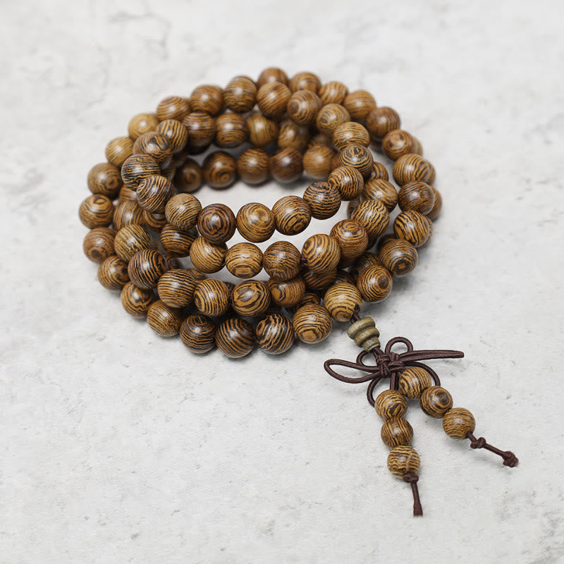 Nimara Ritual 108 Mala Beads Bracelet Prayer Meditation Sandalwood Elastic